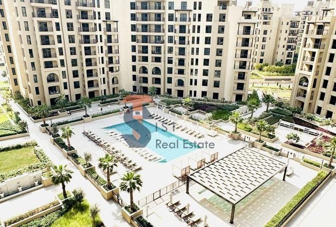 Furnished 1-bedroom apartment in Al Jazi 3, Madinat Jumeirah Living – living area overview Furnished 1-bedroom apartment in Al Jazi 3, Madinat Jumeirah Living – living area overview