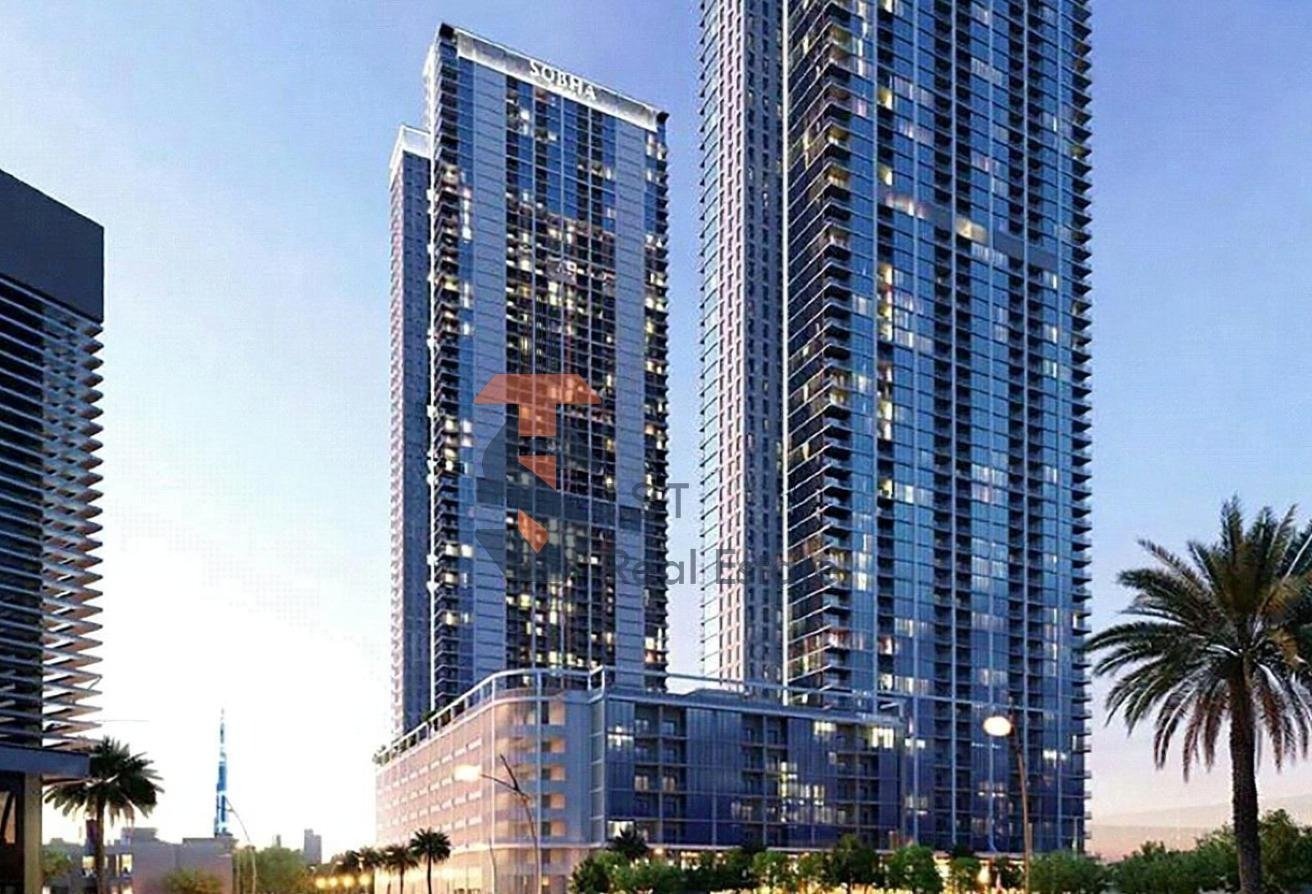Sobha Creek Vista Heights Tower A exterior — 2-bedroom apartment for sale in Sobha Hartland Dubai Sobha Creek Vista Heights Tower A exterior — 2-bedroom apartment for sale in Sobha Hartland Dubai