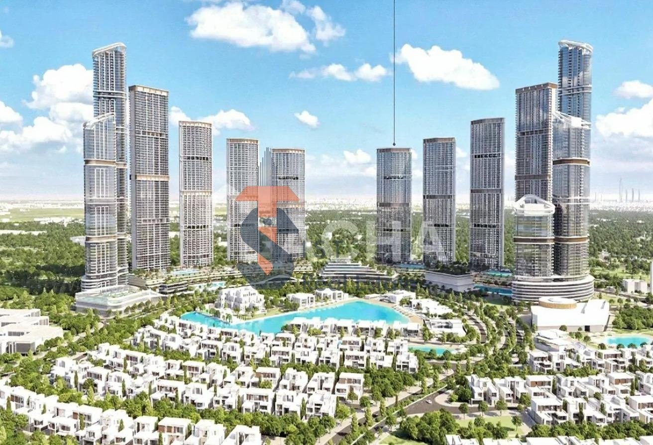 Corner 2BR+maid open-plan living area with balcony and built-in wardrobes — Sobha Creek Vista Heights Tower A Corner 2BR+maid open-plan living area with balcony and built-in wardrobes — Sobha Creek Vista Heights Tower A