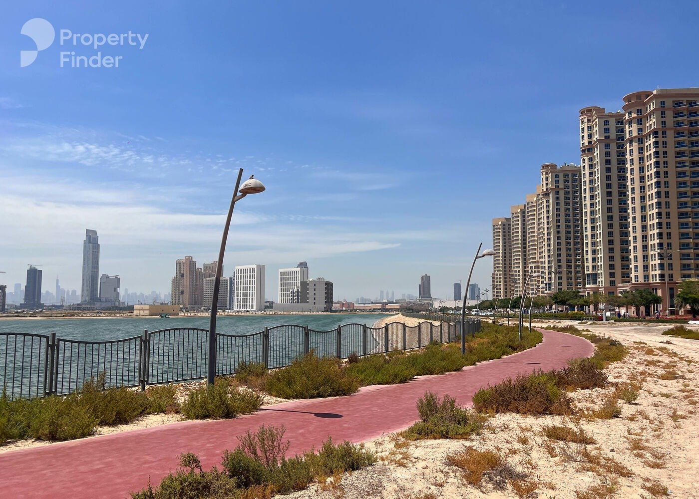 Private pool and dual balcony layout of 2BR apartment, Samana Lake Views 2 Private pool and dual balcony layout of 2BR apartment, Samana Lake Views 2