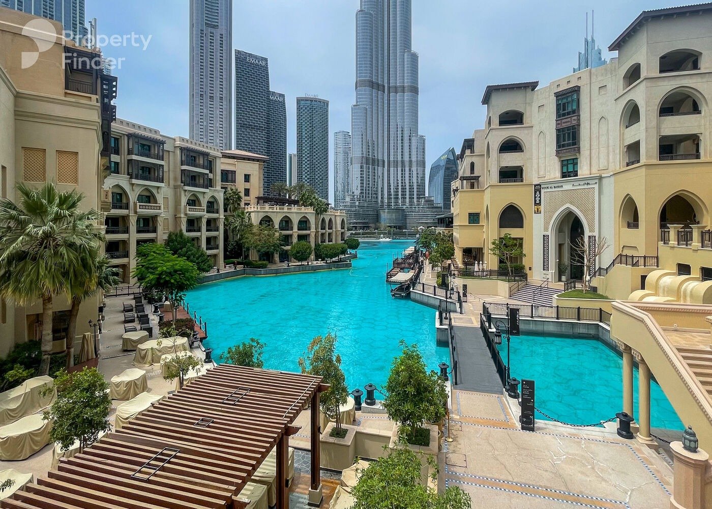 Burj Khalifa and Dubai Water Canal view from Mercedes Benz Places by Binghatti Burj Khalifa and Dubai Water Canal view from Mercedes Benz Places by Binghatti