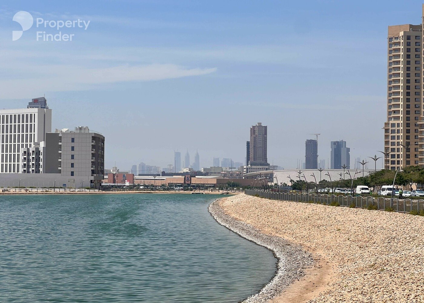 Private pool and dual balcony layout of 2BR apartment, Samana Lake Views 2 Private pool and dual balcony layout of 2BR apartment, Samana Lake Views 2