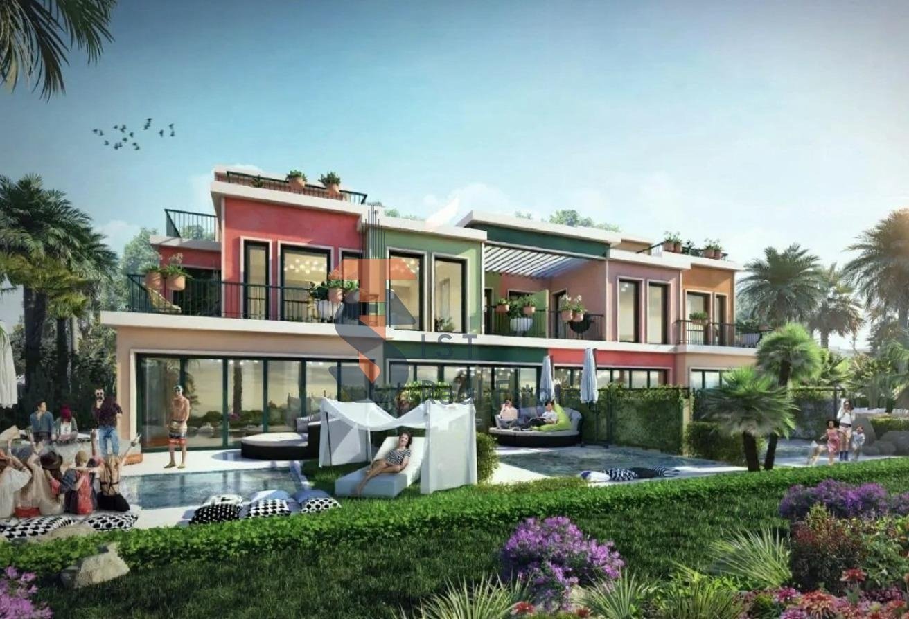 Portofino DAMAC Lagoons – 3 bedroom villa exterior with private garden and patio Portofino DAMAC Lagoons – 3 bedroom villa exterior with private garden and patio