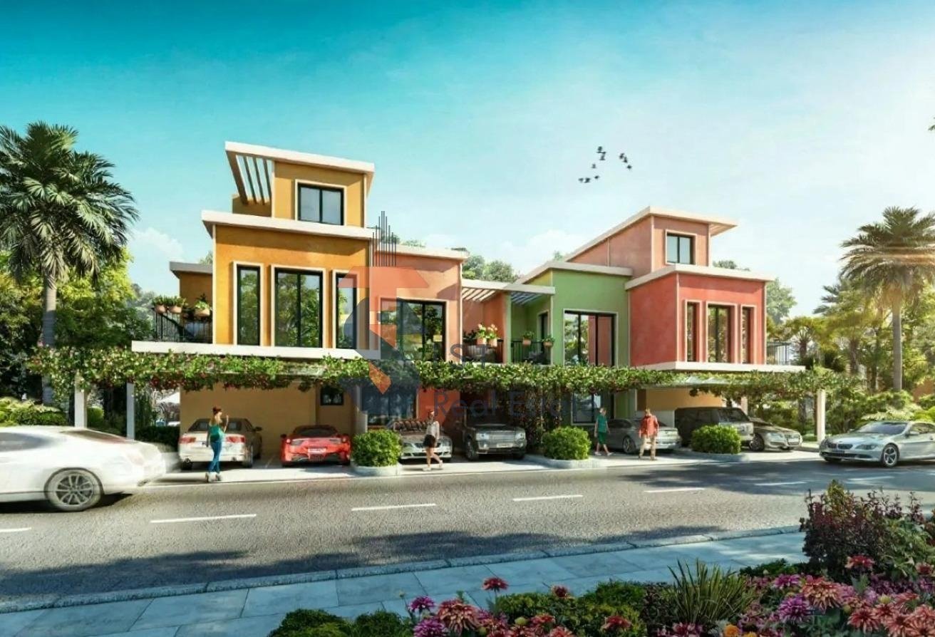 Portofino DAMAC Lagoons – 3 bedroom villa exterior with private garden and patio Portofino DAMAC Lagoons – 3 bedroom villa exterior with private garden and patio